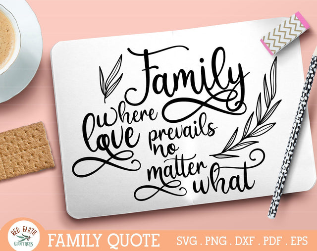 Family quote rustic farmhouse,Family love prevails SVG,PNG SVG Redearth and gumtrees 