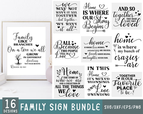 Family quotes sign svg bundle, Family sign svg design SVG MD mominul islam 