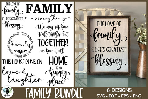 Family Quotes Sign SVG Bundle SVG B Renee Design 