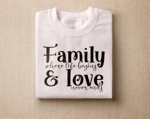 Family Quotes SVG Bundle - 25 Designs, Family Sayings SVG, Family Signs SVG, Home Sign SVG SVG HappyDesignStudio 