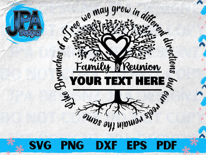 Family Reunion Tree_Like branches of a Tree SVG JPA Designz 