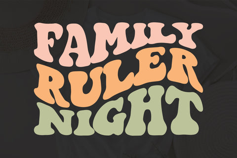 Family Ruler Night svg, wavy style svg, EPS PNG Cricut Instant Download SVG Fauz 