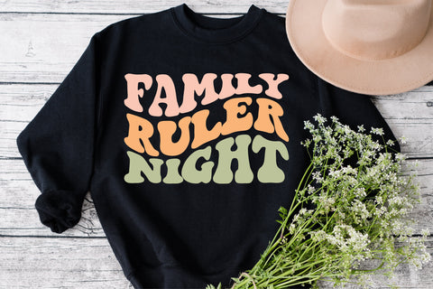 Family Ruler Night svg, wavy style svg, EPS PNG Cricut Instant Download SVG Fauz 