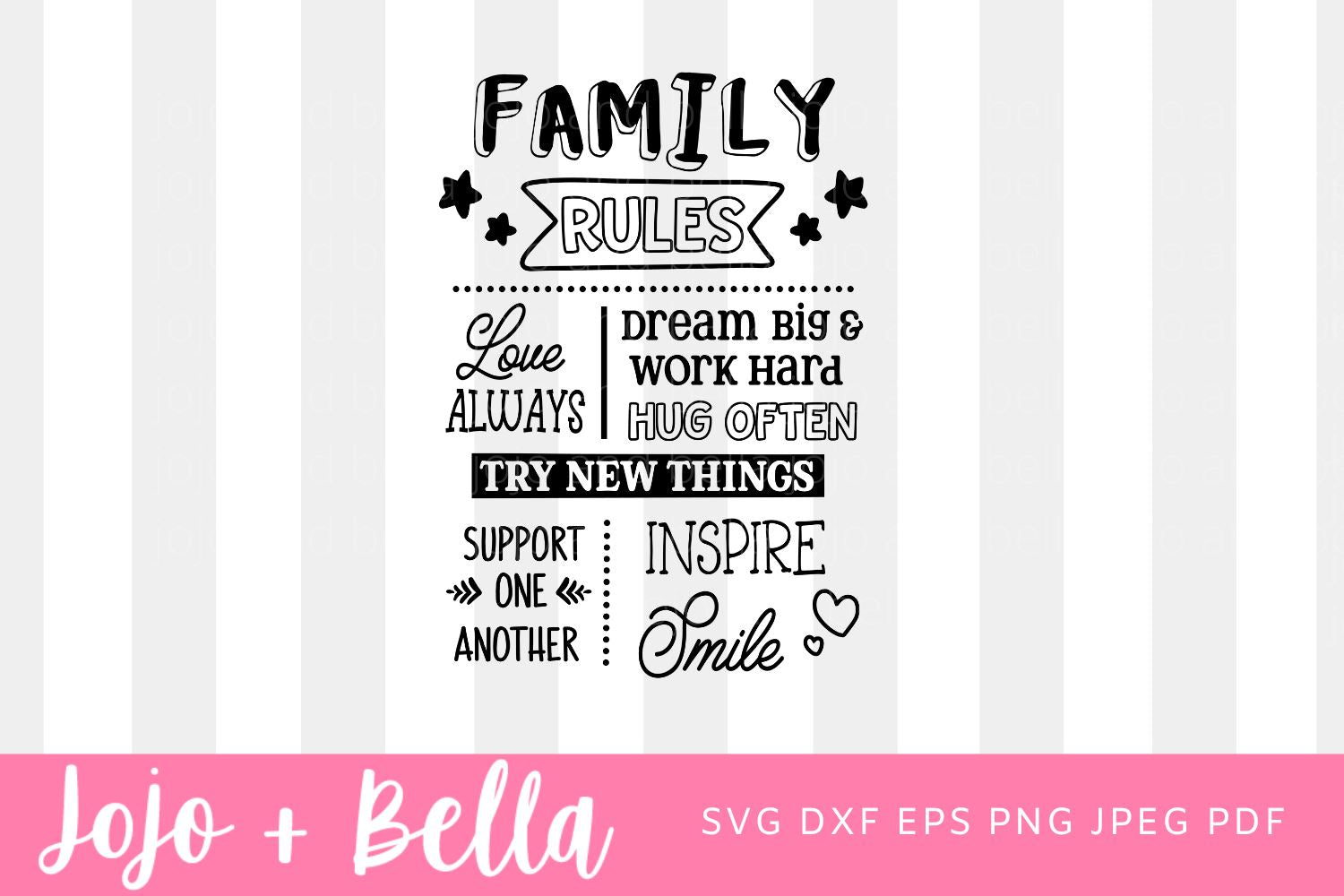 Family Rules SVG, Family Svg, Family Sign Svg, Family Quote Svg