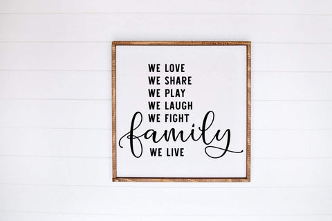 Family Saying SVG - Family Quote SVG, Farmhouse Sign SVG SVG Simply Cutz 