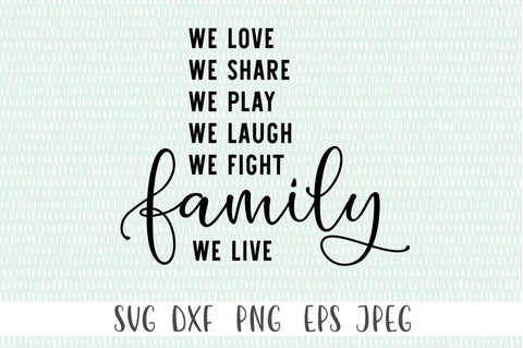 Family Saying SVG - Family Quote SVG, Farmhouse Sign SVG SVG Simply Cutz 