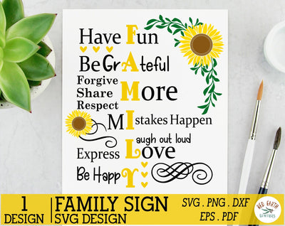 Family sign making Decal SVG,Family Rules SVG,Farmhouse SVG SVG Redearth and gumtrees 