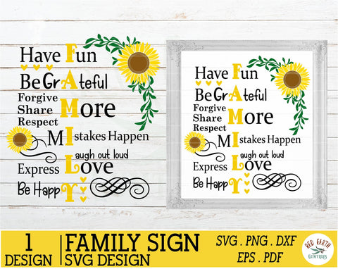Family sign making Decal SVG,Family Rules SVG,Farmhouse SVG SVG Redearth and gumtrees 