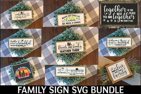 Family Sign SVG Bundle SVG md faruk hossain 