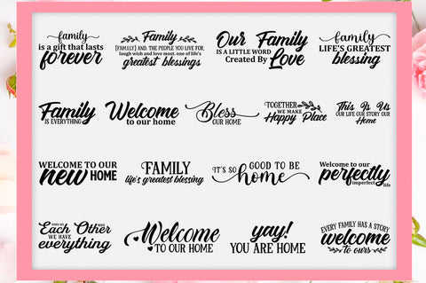Family Sign SVG Bundle SVG Shetara Begum 