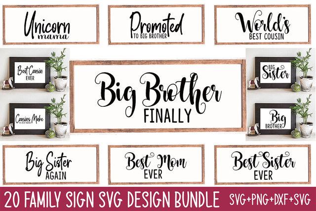 Family Sign Svg Design Bundle SVG Rupkotha 