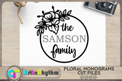 Family split monogram svg SVG Artinrhythm shop 