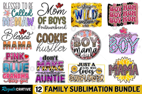 Family Sublimation Bundle Sublimation Regulrcrative 