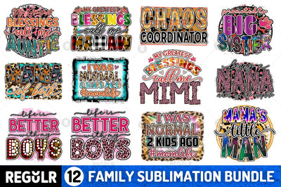 Family Sublimation Bundle Sublimation Regulrcrative 