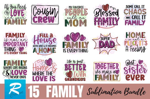 Family Sublimation Bundle Sublimation Regulrcrative 