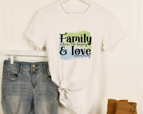 Family Sublimation Designs Bundle, 6 Family Quotes PNG Files, Time Spent With Family Is Worth Every Second PNG, Family Where Life Begins And Love Never Ends PNG Sublimation HappyDesignStudio 