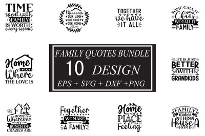 Family SVG bundle 10 design SVG svgteam 
