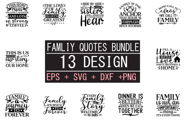 Family SVG bundle 13 design SVG svgteam 