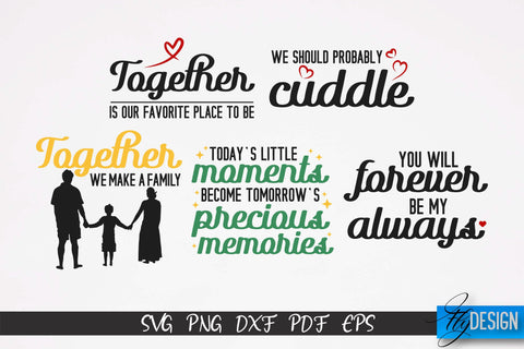 Family SVG Bundle | Family Quotes SVG Design | Fanny Family SVGs v.2 SVG Fly Design 