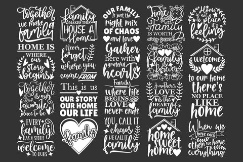 Family SVG Bundle, Farmhouse Svg, Cricut Svg Files SVG TonisArtStudio 