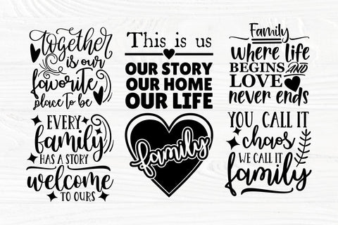 Family SVG Bundle, Farmhouse Svg, Cricut Svg Files SVG TonisArtStudio 