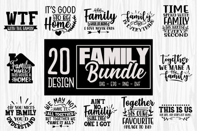 Family SVG Bundle, Home Svg, Family Quotes, Cricut Svg Files SVG Svgcraft 