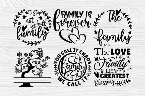 Family SVG Bundle, Home Svg, Family Quotes, Cricut Svg Files SVG TonisArtStudio 