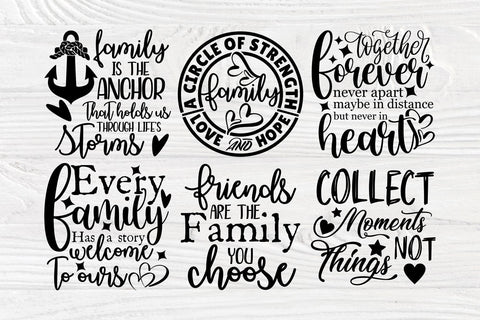 Family SVG Bundle, Home Svg, Family Quotes, Cricut Svg Files SVG TonisArtStudio 