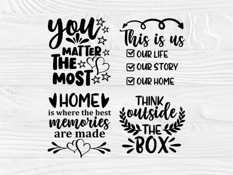 Family SVG Bundle, Home Svg, Motivational Signs SVG TonisArtStudio 