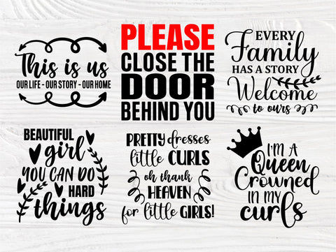 Family SVG Bundle, Home Svg, Motivational Signs SVG TonisArtStudio 