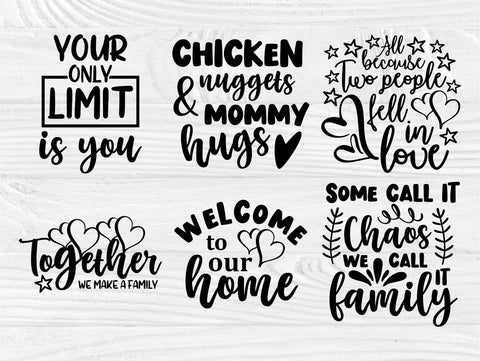 Family SVG Bundle, Home Svg, Motivational Signs SVG TonisArtStudio 