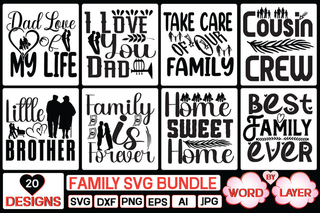 family svg bundle SVG Cut File SVG Studio Innate 