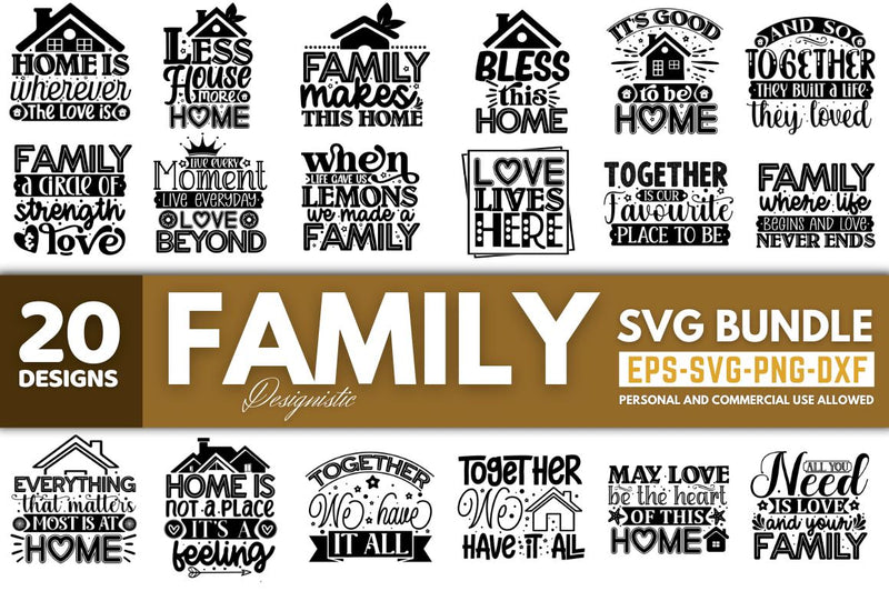 Family SVG Bundle SVG DESIGNISTIC 