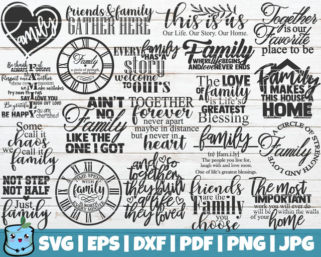 Family SVG Bundle SVG MintyMarshmallows 