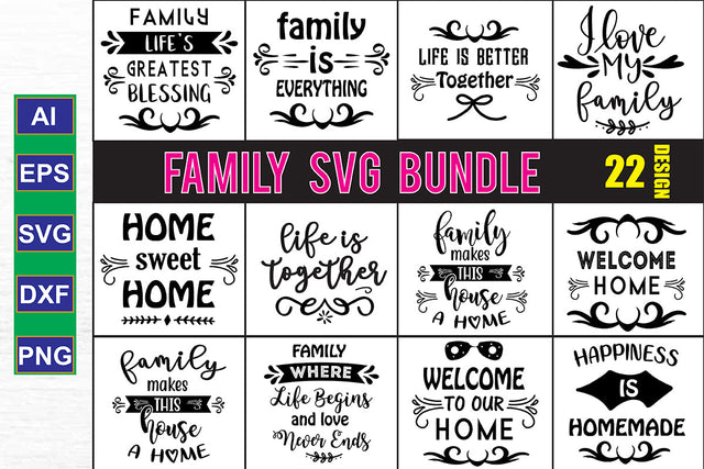 Family SVG Bundle SVG nirmal108roy 