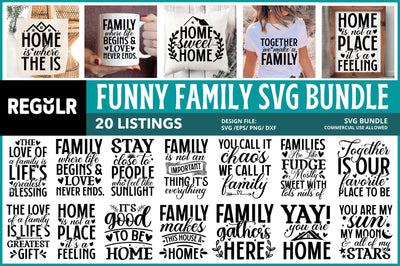 Family Svg Bundle SVG Regulrcrative 