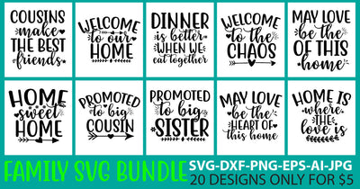 Family Svg Bundle SVG Syaman 