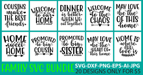 Family Svg Bundle SVG Syaman 