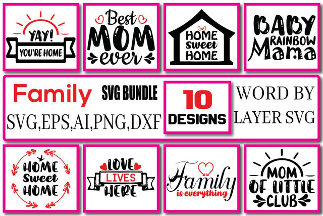 Family SVG Bundle Vol. 1 SVG Craftlabsvg24 