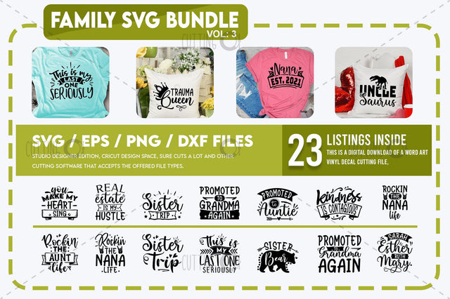 Family Svg Bundle vol 3 SVG Designangry 
