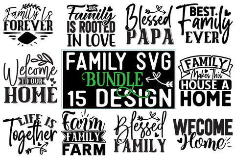 Family SVG Design Bundle SVG CraftingStudio 