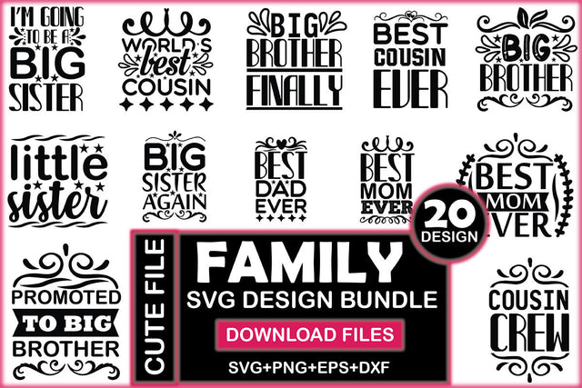 Family SVG Design Bundle SVG Rupkotha 