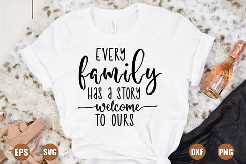 Family SVG Design, Every family has a story welcome to ours SVG FiveStarCrafting 