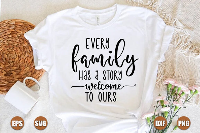 Family SVG Design, Every family has a story welcome to ours SVG FiveStarCrafting 