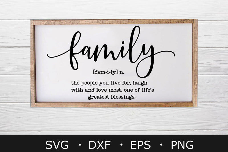 Family svg, Family Definition svg, Family Sign - So Fontsy