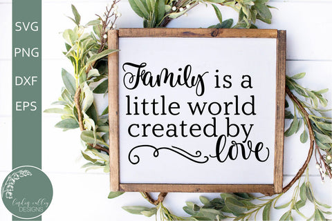 Family SVG-Family Quote SVG-Love SVG SVG Linden Valley Designs 