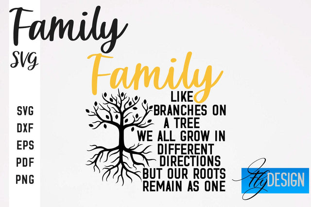 Family SVG | Family Quotes SVG Design | Fanny Family SVGs SVG Fly Design 
