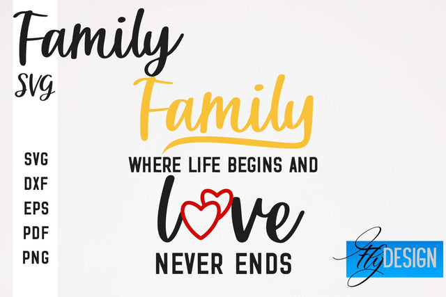 Family SVG | Family Quotes SVG Design | Fanny Family SVGs SVG Fly Design 