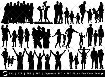 Family SVG | Family Silhouette Bundle | SVG Cut File SVG ETC Craft 