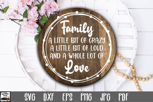 Family SVG File | Round Sign SVG File SVG Old Market 